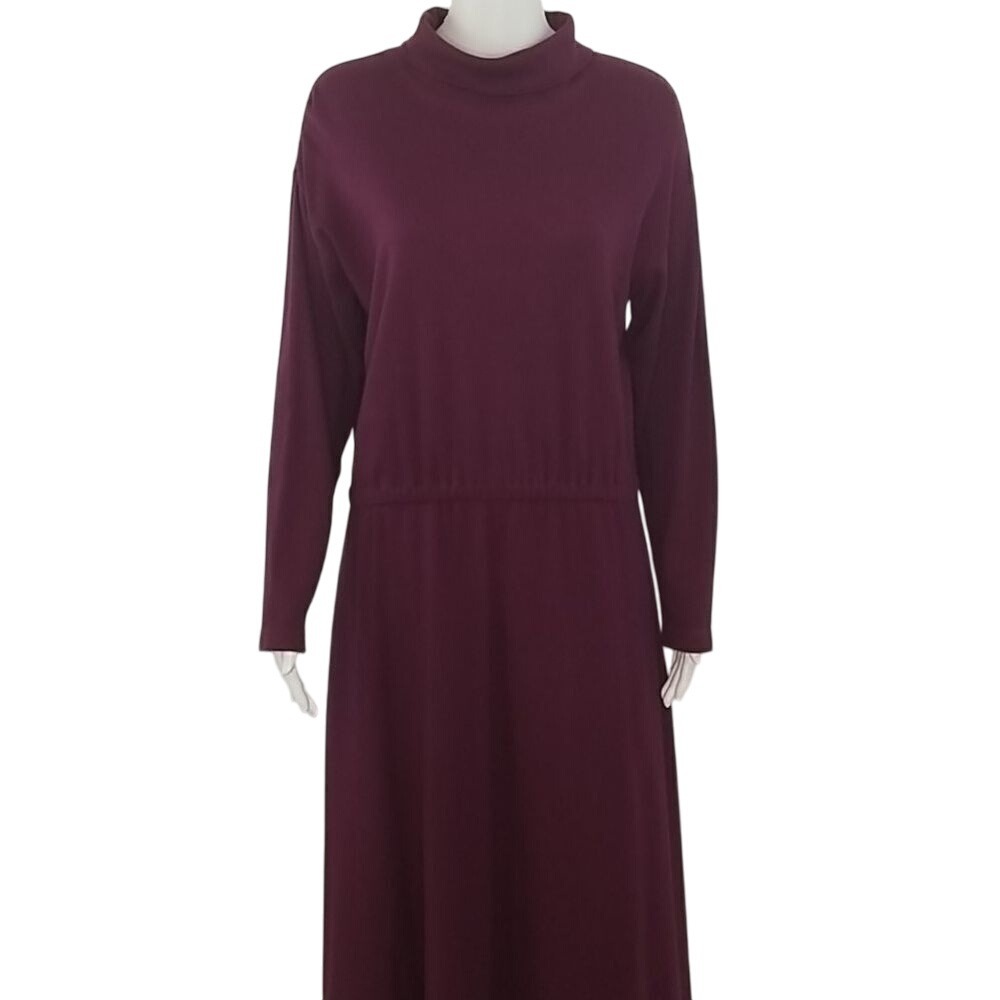 Hunt Club Burgundy Long Sleeve Dress